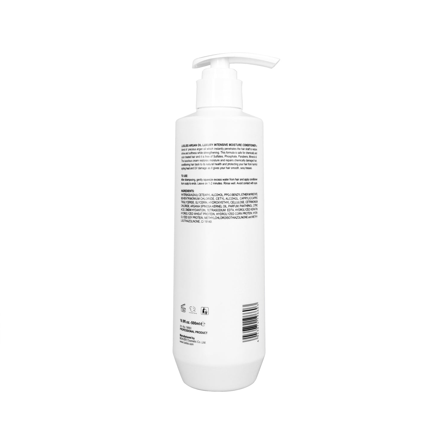 Luxliss Argan Oil Luxury Intensive Moisture Conditioner 500ml