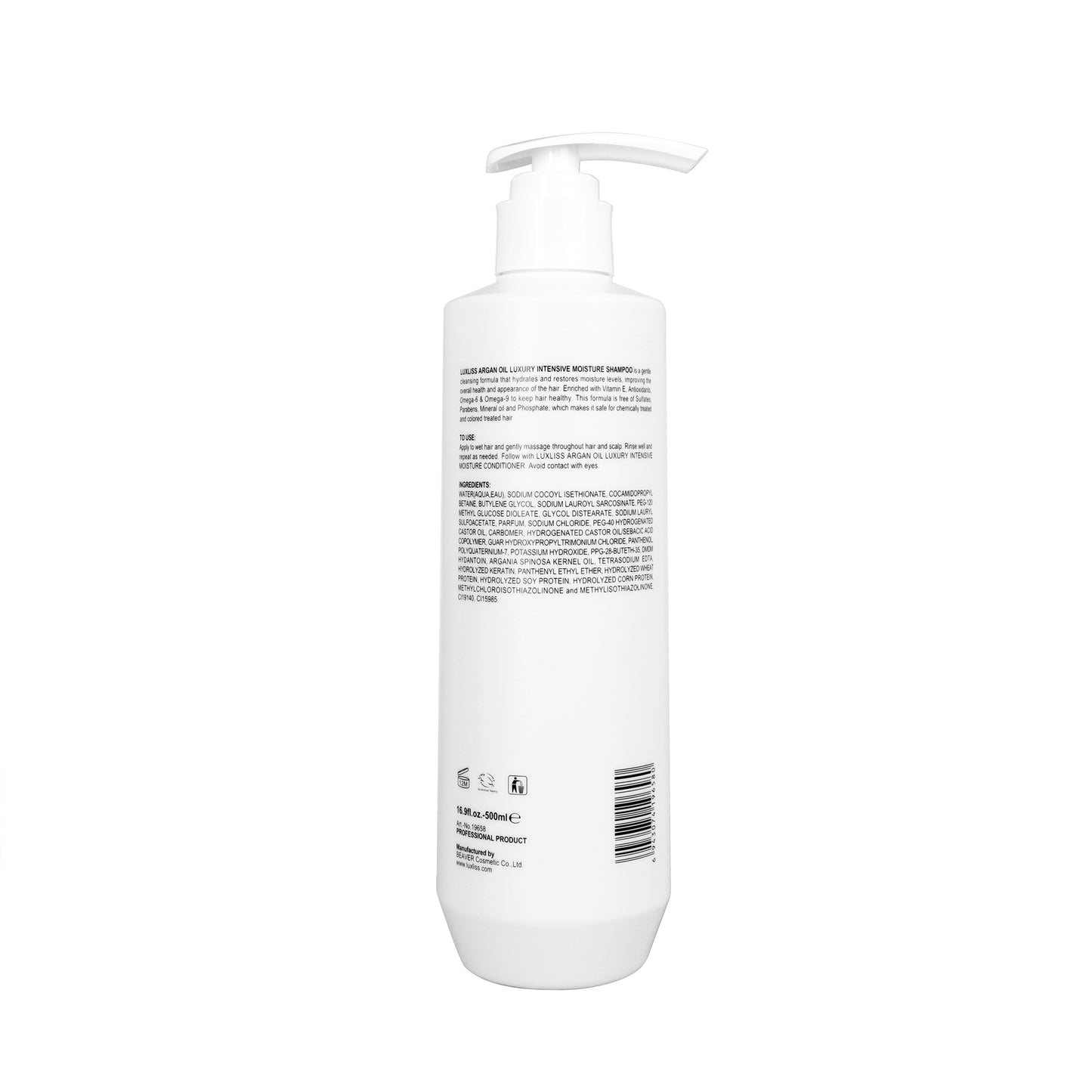 Luxliss Argan Oil Luxury Intensive Moisture Shampoo 500ml